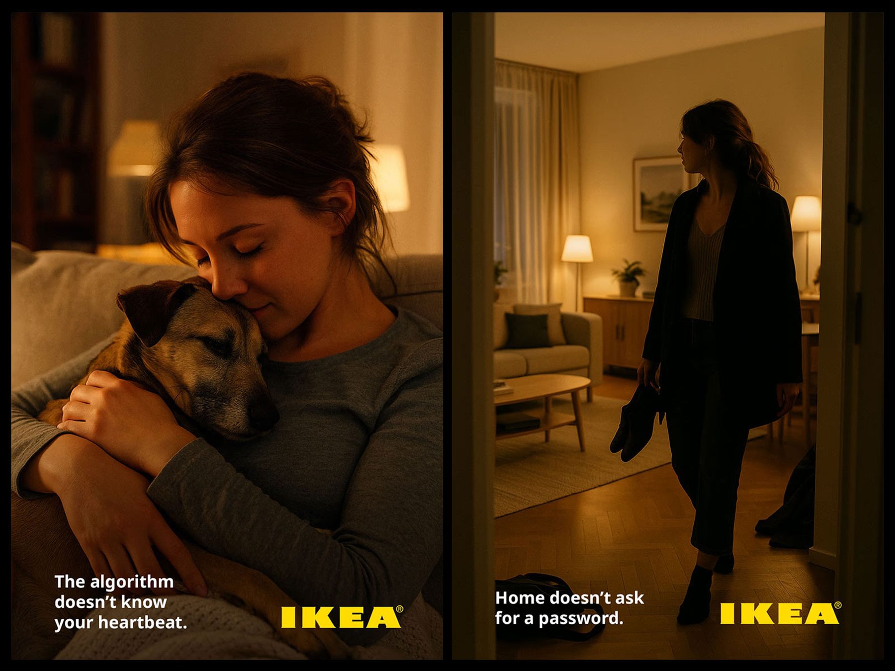 IKEA Offline – warm lamp light