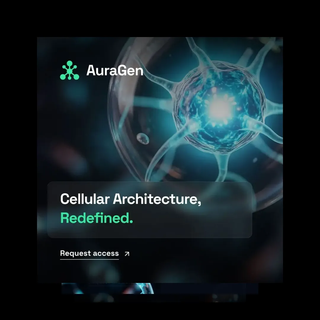 AuraGen – biotech brand identity