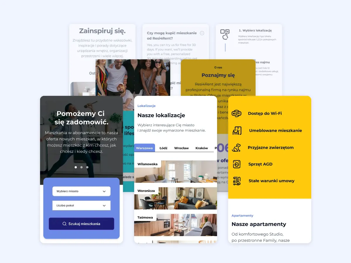 Resi4Rent – the redesigned mobile journey